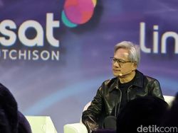 Gaya Bos Nvidia Jensen Huang di Jakarta, Tampil Keren Berjaket Kulit