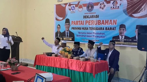 Deklarasi Partai Perubahan Nusa Tenggara Barat (NTB), beberapa hari lalu.