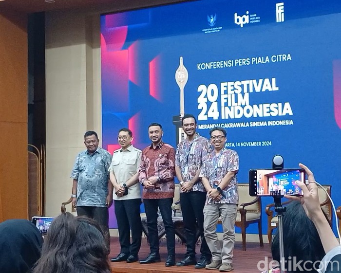 FFI 2024 Konferensi pers FFI 2024 2024 di Gedung Ki Hajar Dewantara, KEMENDIKBUDRISTEK RI, Senayan Jakarta Pusat pada Kamis (14/11/2024).