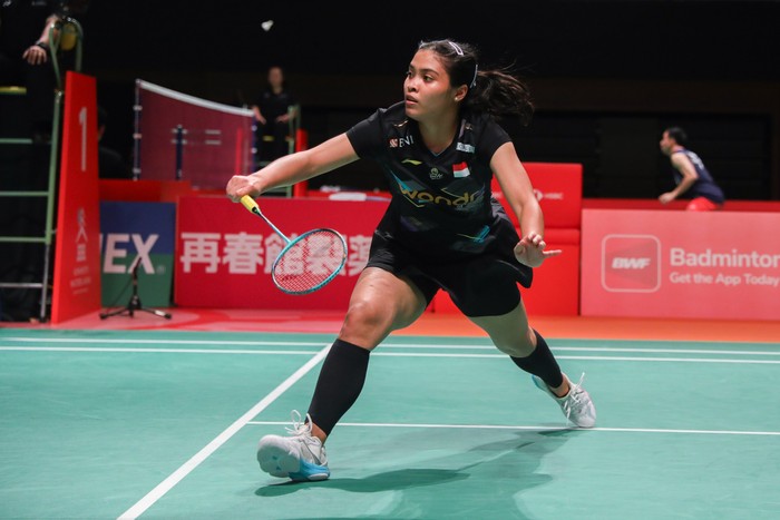 Tunggal putri Indonesia Gregoria Mariska Tunjung di Japan Masters  2024.
