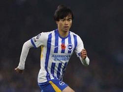 Masih di Januari, City ditahan imbang Brighton 1-1 setelah Mitoma bikin gol penyeimbang di menit ke-60 (Crystal Pix/MB Media/Getty Images(