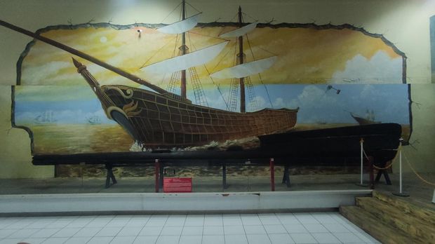 Koleksi benda bersejarah dari Sungai Musi yang ada di Museum Negeri Sumsel