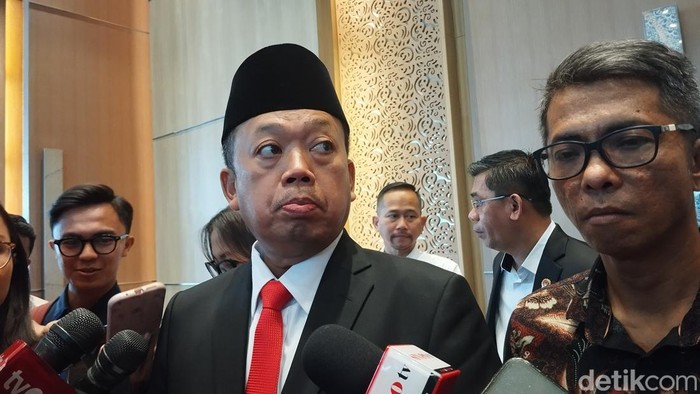 Menteri Agraria Tata Ruang/Badan Pertanahan Nasional (ATR/BPN) Nusron Wahid, (Maulana/detikcom)