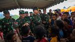 Momen Panglima TNI Serahkan Bantuan untuk Warga Terdampak Erupsi Lewotobi