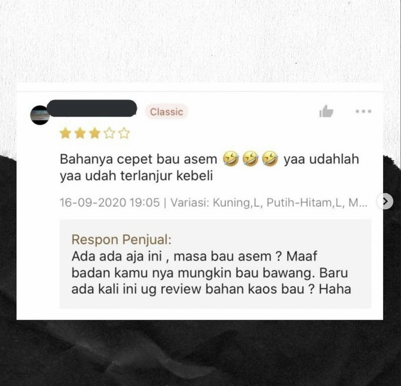 Review belanja di olshop berikut ini absurd dan kocak banget. Memang deh, netizen +62 kreativitasnya tak terbatas!