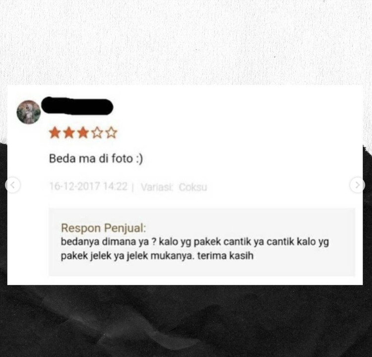 Review belanja di olshop berikut ini absurd dan kocak banget. Memang deh, netizen +62 kreativitasnya tak terbatas!