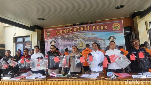 Rilis kasus di Polres Gianyar, Kamis (14/11/2024).