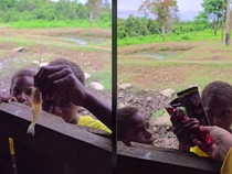 Demi Wafer Cokelat, Bocah Papua Ini Barter dengan Seekor Udang