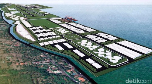 Desain aerial view Bandara Internasional Bali Utara. (Foto: Dok. PT BIBU Panji Sakti)