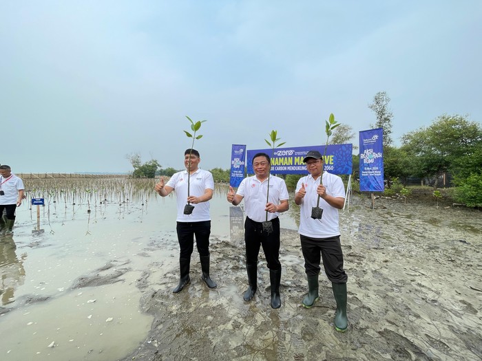 Dirut Telkom Ririek Adriansyah tanam mangrove