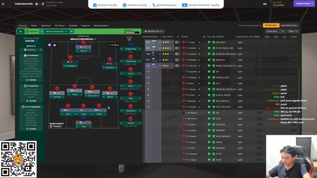 Menjelang Indonesia Vs Jepang di Kualifikasi Piala Dunia 2026, juara dunia Football Manager 2024, Ichsan Rahmat Tauifq, melakukan simulasi pertandingan yang hasilnya cukup memuaskan. Hasilnya seri dan menang. Begini penjelasannya.