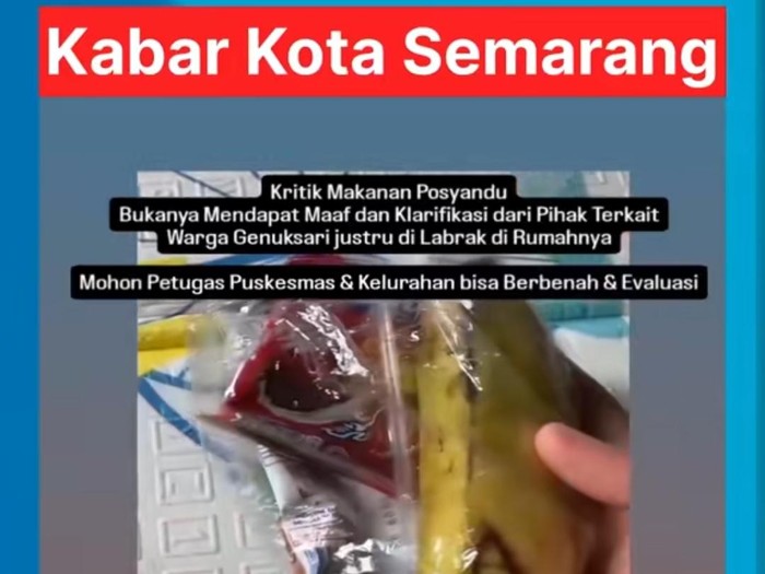 Kabar viral warga kritik makanan tambahan posyandu dibentak dan dilabrak RT-Posyandu