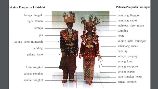 Pakaian tradisional pengantin OKU.