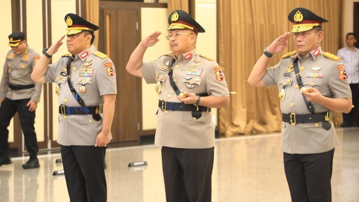 Pelantikan dan serah terima jabatan sejumlah pejabat utama Mabes Polri (Foto: Dok. Istimewa)