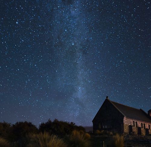 Pemandangan bintang di Aoraki Mackenzie