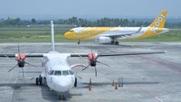 Sebelumnya puluhan penerbangan dibatalkan dampak abu vulkanik letusan Gunung Lewotobi Laki-Laki di NTT pada Rabu (13/11/2024).  