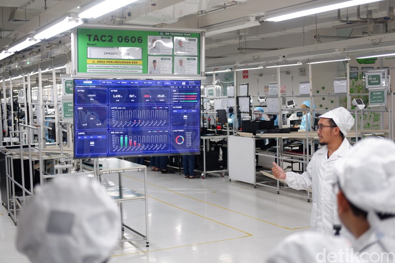 Perakitan Oppo Find X8 di Tangerang