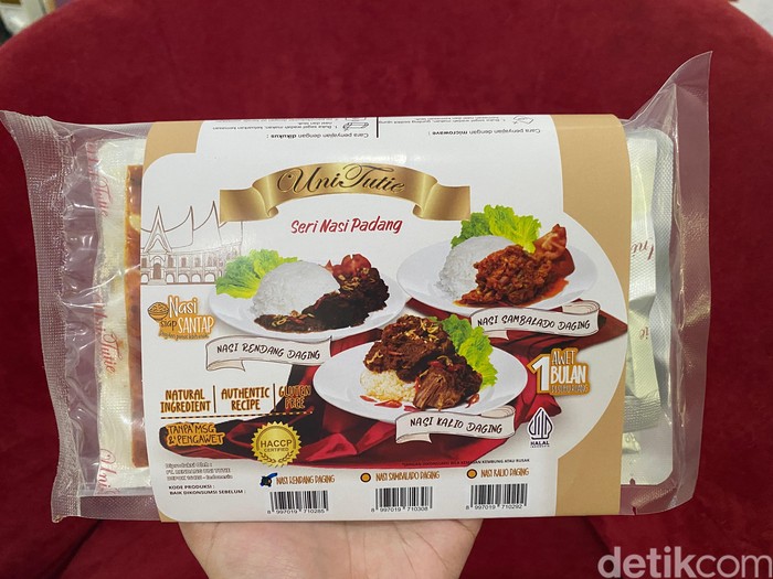 Praktis! Paket Nasi Instan dan Rendang Inovasi Uni Tutie Awet 1 Bulan