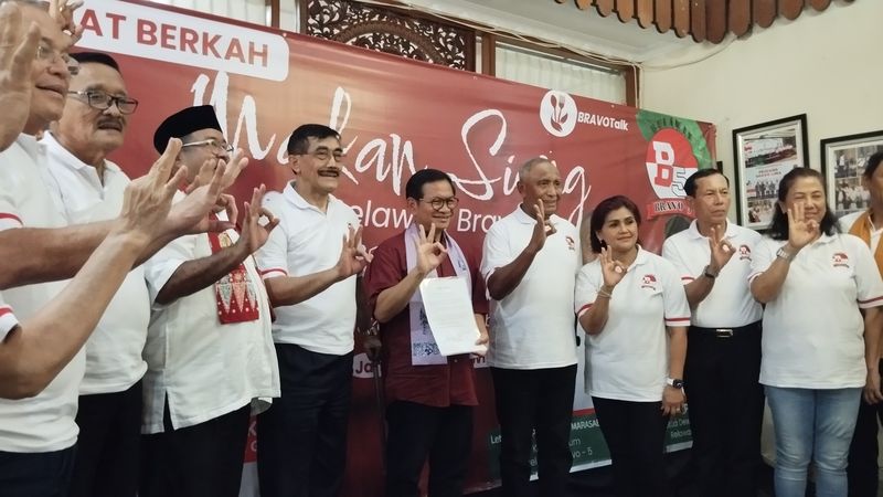 Relawan Bravo 5 deklarasi dukung Pramono (Fawdi/detikcom)