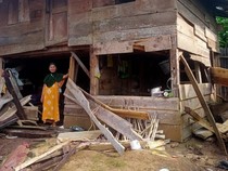 15 Rumah Warga di Lampung Rusak Diserang Kawanan Gajah Liar