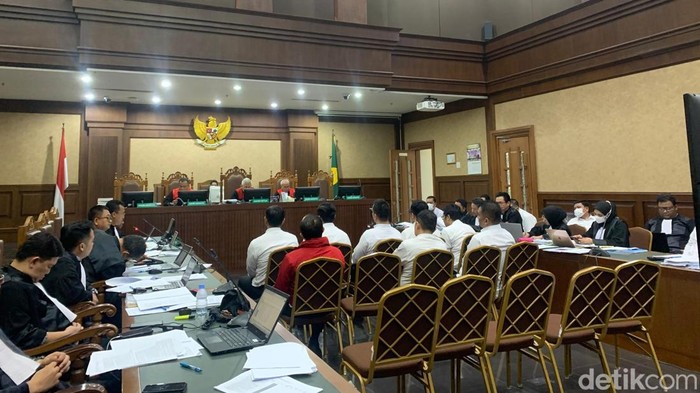 Sidang kasus pungli Rutan KPK di Pengadilan Tipikor Jakarta Pusat, Jumat (15/11/2024). (Mulia Budi/detikcom)