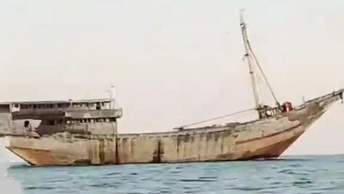 Tangkapan layar pemancing melihat kapal yang dinarasikan tanpa awak di lautan Mondoliko Jepara. Foto diunggah Jumat (15/11/2024).