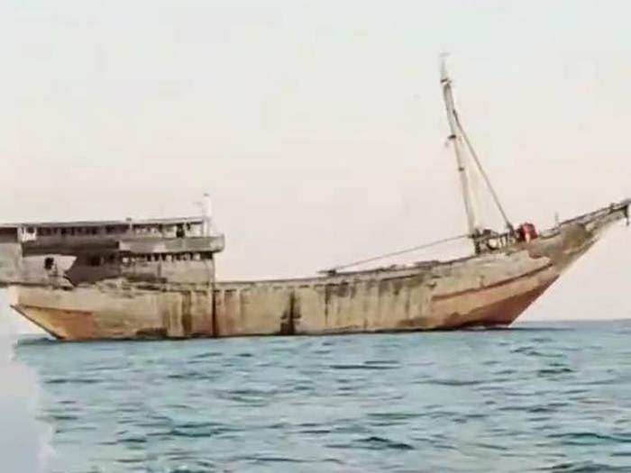 Tangkapan layar pemancing melihat kapal yang dinarasikan tanpa awak di lautan Mondoliko Jepara. Foto diunggah Jumat (15/11/2024).