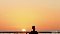 Sunset di Pantai Tangke Lima, Alor