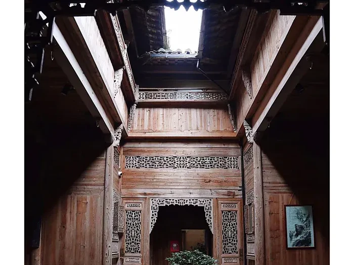 Bentuk Skywell di rumah tradisional China.