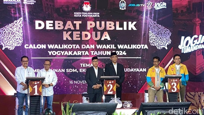Debat kedua Pilkada Jogja, Sabtu (16/1/2024).