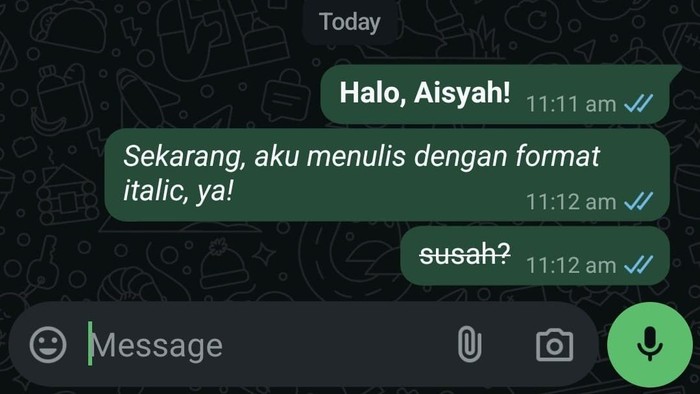 Untuk sebagian orang, font bawaan pada WhatsApp terkesan biasa saja, bahkan membosankan. Untungnya, saat ini WA memberikan fitur ubah font yang dapat diaplikasikan oleh pengguna dengan mudah.