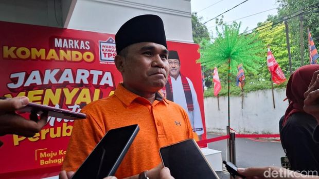Juru Bicara Anies Baswedan, Sahrin Hamid (Brigitta Belia/detikcom)