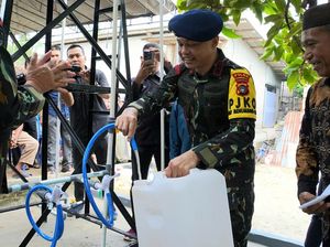 Program 100 Hari Polri Dukung Asta Cita, Polda Babel Bikin Sumur Bor Warga