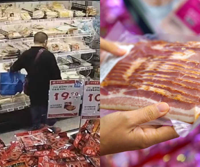 Modus Bayar Sendiri di Kasir, Wanita Ini Berhasil Curi Daging Babi Rp 2,1 Juta