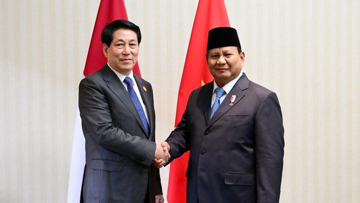 Momen Presiden Prabowo bertemu Presiden Vietnam Luong Cuong