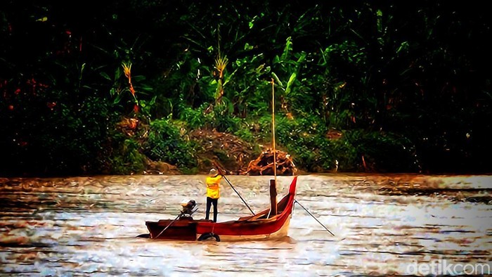 Pencari Pasir di Sungai Cimandiri