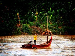 Kisah Buaya Putih dan Batu Bongkok di Sungai Cimandiri Era Kolonial