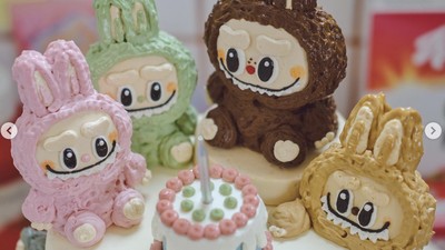 Penggemar Labubu Merapat! 10 Cake Labubu Ini Super Gemas
