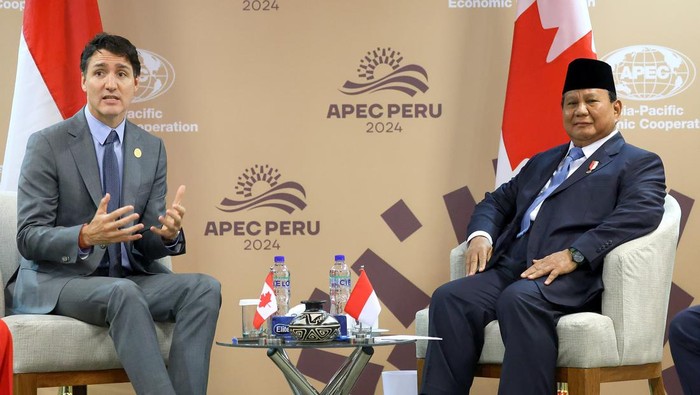 Prabowo bertemu Justin Trudeau