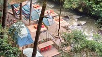 Tempat perkemahan dari atas