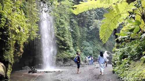Air Terjun Toya Bulan berlokasi di Banjar Kelod, Desa Jehem, Kecamatan Tembuku, Bangli, Bali. (Foto: Agus Eka/detikBali)