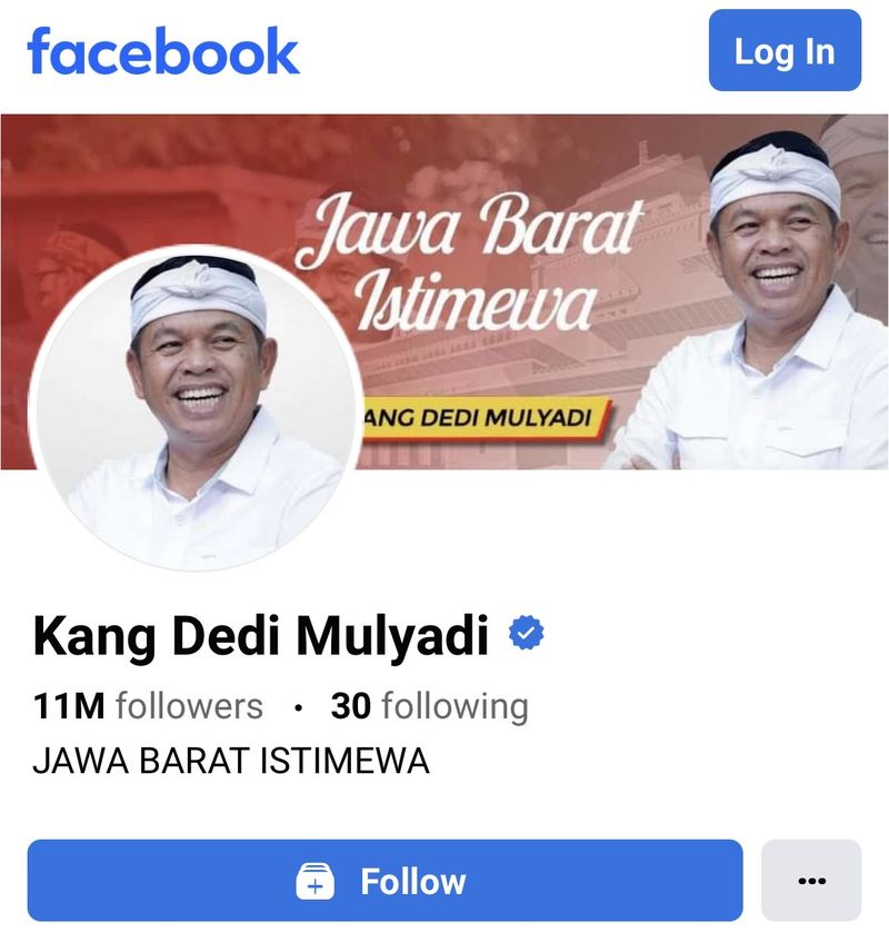 Akun Facebook Kang Dedi Mulyadi