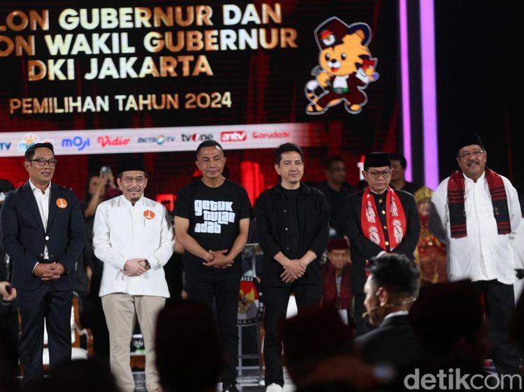 Gaya Cagub-Cawagub Jakarta Sampaikan Pernyataan Penutup Debat Pamungkas