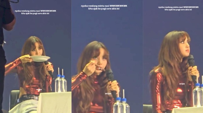Lisa BLACKPINK Cicip Rendang Saat Fan Meetup di Jakarta