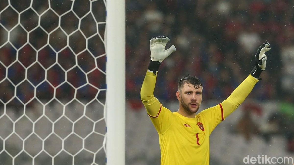 Kiper Timnas Indonesia, Maarten Paes. (Foto: Rifkianto Nugroho/detikcom)