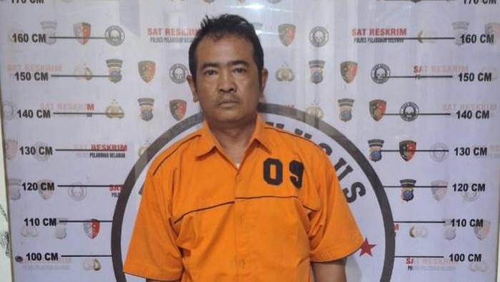 Mustakim, pelaku penganiayaan dan percobaan pembunuhan terharap istrinya di Deli Serdang. (Istimewa)