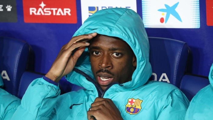 Ousmane Dembele during the match between RCD Espanyol and FC Barcelona, corresponding to the week 34 of the Liga Santander, played at the RCDE Stadium, in Barcelona, on 14th May 2023. (Photo by Joan Valls/Urbanandsport /NurPhoto via Getty Images)