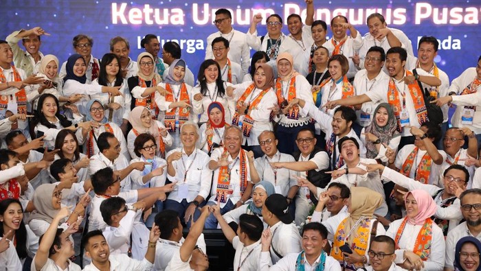 Pelantikan Basuki Hadimuljono sebagai Ketua PP Kagama 2024-2029 di Jakarta, Sabtu (16/11/2024).