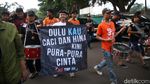 Pendukung Paslon Gubernur Jakarta Ramaikan Lokasi Debat