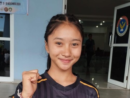 Pesilat kebanggaan Buleleng, Putu Meisya Tiarani Putri. (Dok. KONI Buleleng)